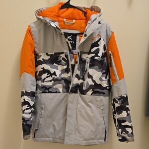 Arctix Kids Camo Jacket - Orange and Gray
